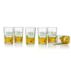BANQUET Stiklinės 250ml,6vnt ,Citrina