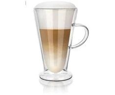 BANQUET Stikliniai puodeliai su dvigubomis sienelėmis 2vnt 400ml Doblo, latte