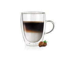 Banquet Stiklinis puodelis su dvigubomis sienelėmis 1vnt 360ml Doblo