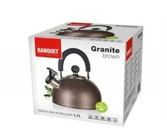 Banquet arbatinukas 1,7l ,"Granite", rudas
