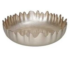 Brandani dubuo 30cm ,stiklinis,šampano spalvos, Lurex