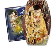 Carmani Lėkštė iš stiklo 30,8x20,9cm,G.Klimt "Bučinys"