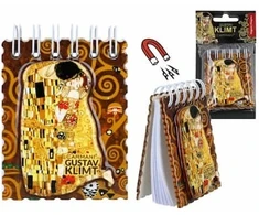 Carmani magnetinė užrašų knygutė 6x9cm, G.Klimt"Bučinys"