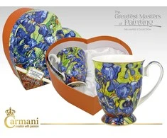 Camani Carmani Puodeliai 2vnt Van Gogh "Irisai"280ml dov.dėž.širdis