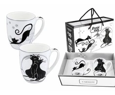 Camani Carmani Puodeliai Crazy Cats 2vnt 400ml, dovanų dėžutėje