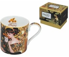 Carmani puodelis 350ml ,G.Klimt,Moteris su kate