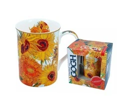 Carmani Puodelis 350ml V.van Gogh,saulėgrąžos