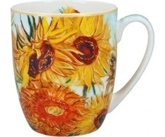 Carmani Puodelis 400ml CAMIO,V.Van Gogh,saulėgrąžos