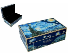 Stiklinė papuošalų dėžutė – V. van Goghas, Žvaigždėta naktis (CARMANI)