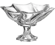 Crystal Bohemia Bohemia dubuo ant kojelės 33cm ,Bromelias