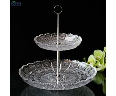 Crystal Bohemia Bohemia dviaukštis serviravimo indas