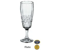 Crystal Bohemia Bohemia krištolinės taurės šampanui 160ml 6vnt, Angela