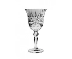 Crystal Bohemia Bohemia krištolinės Taurės vynui 220ml 6vnt,Lorey Ribbon