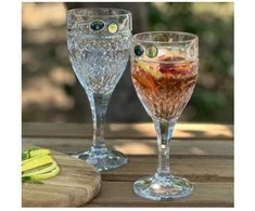 Crystal Bohemia Bohemia taurės vynui 330ml 6vnt, Diana