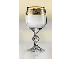 Crystalex Taurės vynui 230ml,6vnt. dekoruotos "Claudia"