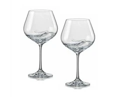 Crystalex Taurės raudonam vynui 570ml 2vnt,Turbulence