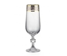 Crystalex Taurės šampanui 180ml 6vnt dekoruotos "Claudia"