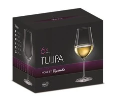 Crystalex Taurės baltam vynui,350 ml Tulipa