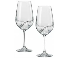 Crystalex Taurės vynui 350ml 2vnt,Turbulence
