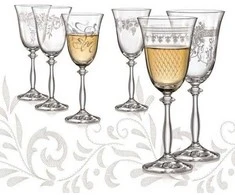 Crystalex Taurės vynui 350ml 6vnt,Royal 28010