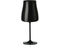 Crystalex Taurės vynui 400ml 2vnt "Juodas&amp;Baltas" juodos