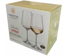 Crystalite Bohemia Bohemia taurės vynui 360ml 6vnt "Strix"