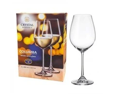 Crystalite Bohemia Taurės Columba baltam vynui 400ml, 2vnt