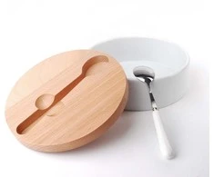 Mondex Cukrinė iš porceliano su šaukšteliu 14,7x6cm, "Basic Kitchen"