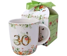 DUO Porcelianinis puodelis 400ml,"30 gimtadienis"