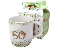 DUO Porcelianinis puodelis 400ml,"60 gimtadienis"