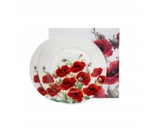 DUO Porceliano lėkštės 19,2cm 2vnt,Aguonos