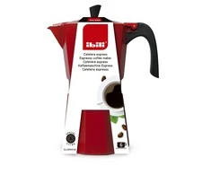 Ibili espresso kavinukas, raudonas | paruošia iki 9 puodelių