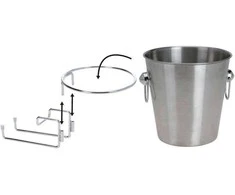 Excellent Houseware Kibiras su laikikliu indas ant ledo šampano vyno degtinės viskio butelis
