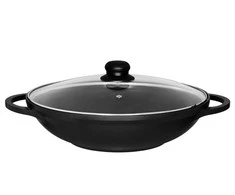 Maku keptuvė Wok 32cm su dangčiu