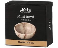 Maku mini dubenėlis 7cm, smėlio spalvos, marmurinis