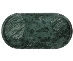 Maku serviravimo padėklas 30x15cm, marmurinis, žalias