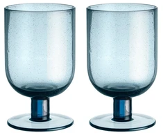 Maku taurės vynui 350ml 2vnt, mėlynos