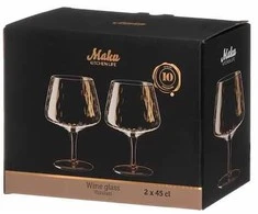 Maku vyno taurės 450ml 2vnt, medaus spalvos