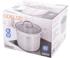 Odelo Puodas 24cm(9l), nerūdijantis plienas,su stikliniu dangčiu Arden