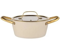 Maku puodas 20cm 2,4l smėlio spalvos