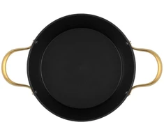 Puodas 24cm (4,4l), juodos spalvos, Maku