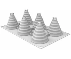 Silikomart silikoninė forma 6dalys (skersmuo6,7xh7,4cm),Eglutė