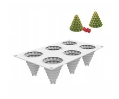 Silikomart silikoninė forma 6dalys (skersmuo6,7xh7,4cm),Eglutė