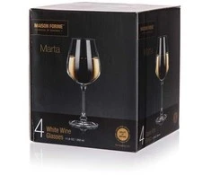 Taurės baltam vynui 4vnt 350ml "Marta"