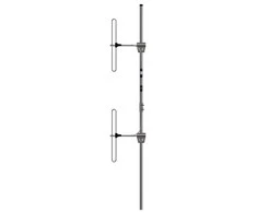 Procom 2 dipolių stacionari antena 145-175 MHz