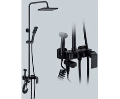 Tavalax d2 Aukštos Kokybės Dušo Sistema su Reguliuojamu Aukščiu ir Dušo Galvutėmis