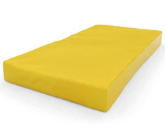Gimnastikos čiužinys SANRO 100x50x10 cm geltonas