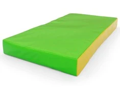 Gimnastikos čiužinys SANRO 100x50x10 cm žaliai-geltonas