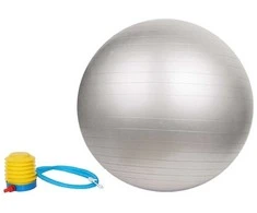 Gimnastikos kamuolys SANRO 55cm Pilkas su pompa