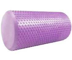 Masažinis jogos volas SANRO Foam roll 30*15cm Šviesiai violetinis